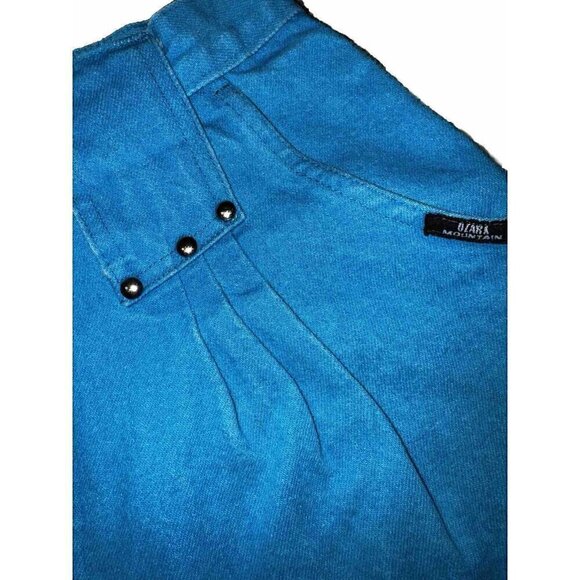 Vintage Ozark Mountain Turquoise Denim Jeans High Waisted Made in USA Size 13 - Picture 5 of 13